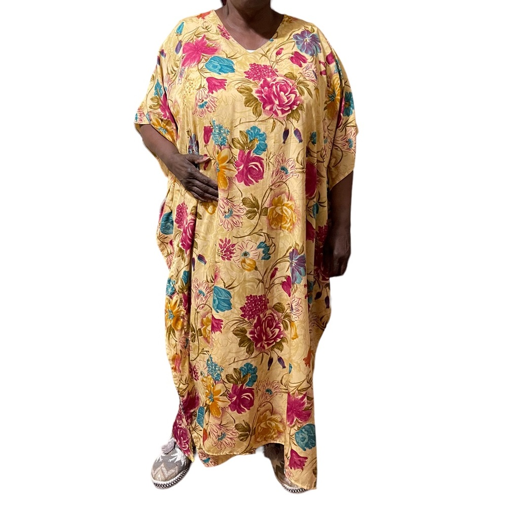 Woman’s Floral Caften Dress